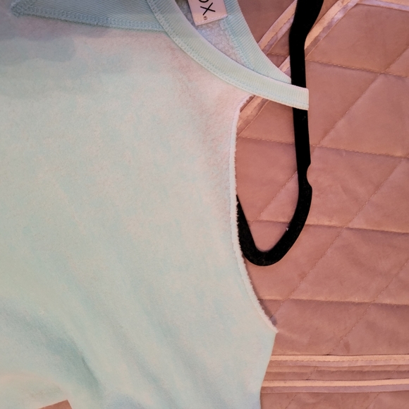 Wildfox long sleeve cold shoulder burn out sweatshirt size L - Picture 6 of 9